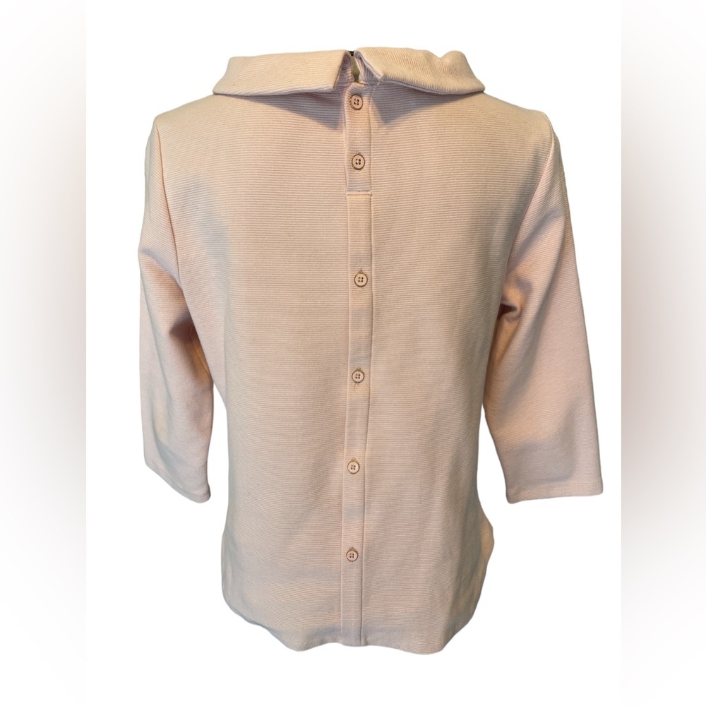 Talbots Pink Rose Top Size Mp - Picture 5 of 9